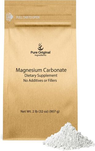 Pure Original Ingredients Magnesium Carbonate (1 lb) Magnesium Supplement, Non-GMO, Multi-Purpose in Saudi Arabia