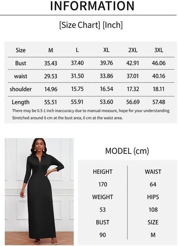MarryUP Maxi Dresses for Women Casual V Neck 3/4 Sleeve Bodycon Long Maxi Party Holiday Dresses Semi Formal Outfits in Saudi Arabia