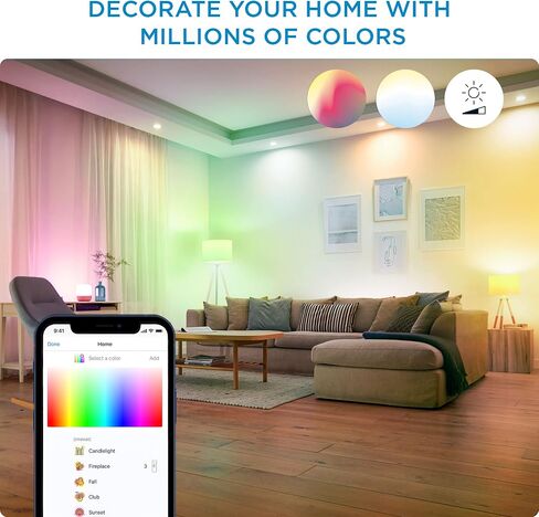 WiZ 60W A19 Daylight LED Smart Bulb - Pack of 1 - E26- Indoor - Connects to Your Existing Wi-Fi - Control with Voice or App + Activate with Motion - Matter Compatible in Saudi Arabia