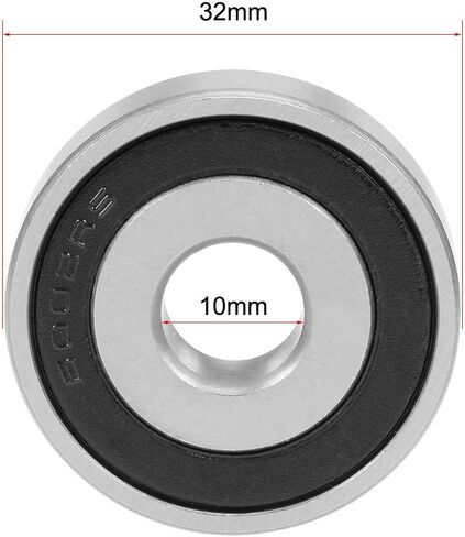 uxcell LR200-2RS Deep Groove Ball Bearing 10x32x9mm 6002/10-2RS Double Sealed Chrome Steel Bearings in Saudi Arabia