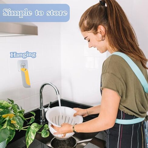 3 عبوات من الممسحات الصغيرة، ممسحة دش صغيرة، ممسحة تنظيف الزجاج للنافذة والمرآة والحمام وأسطح المطبخ والحوض (أزرق وأصفر ورمادي) in Kuwait