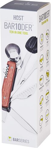 HOST Bar10der 10 in 1 Tool in Wood, One, Brown in Kuwait