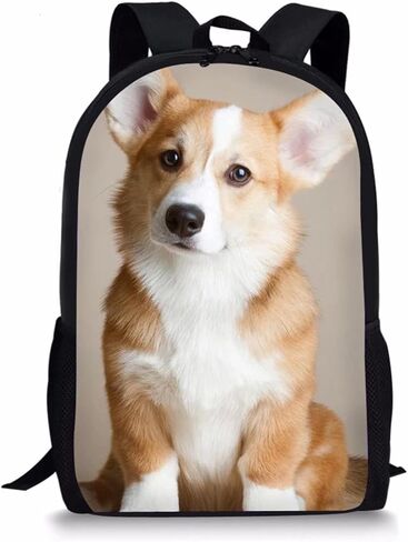 Buybai 3D Bulldog Kids Backpack for Kids Portable Travel Work Daypack Lightweight 17" Backpack Travel Large Capacity School Bookbag with Adjustable Strap in Saudi Arabia