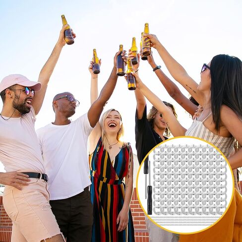 100 Set Bottle Opener Insert DIY Bottle Opener Hardware Stainless Steel Metal Bottle Opener Insert Kits Silver Resin Bottle Opener Hardware Beer Bottle Opener DIY Hardware (Silver, 100 Set) in Saudi Arabia