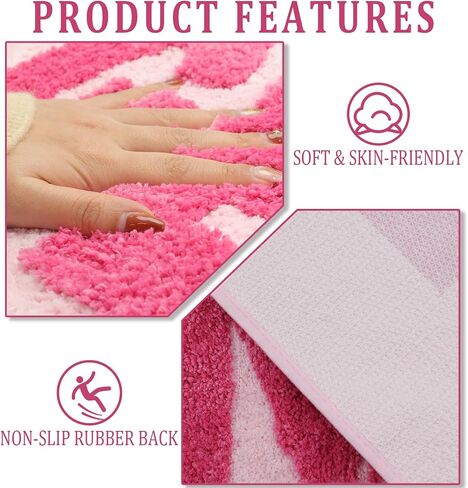 Get Naked Bath Mat Runner 18"x47"Long Bathroom Rug Funny Bathroom Decor for Apartment Cute Bath Rugs Fun Shower Rugs Non Slip Soft in Saudi Arabia