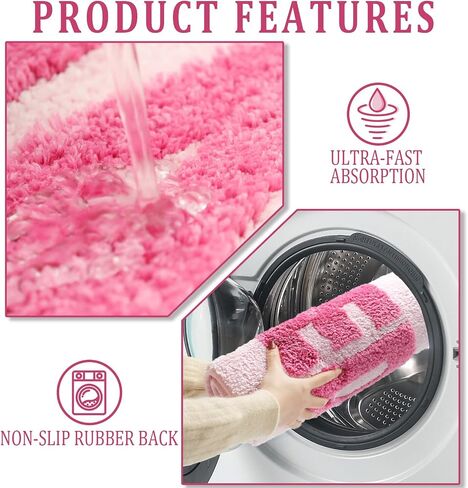Get Naked Bath Mat Runner 18"x47"Long Bathroom Rug Funny Bathroom Decor for Apartment Cute Bath Rugs Fun Shower Rugs Non Slip Soft in Saudi Arabia