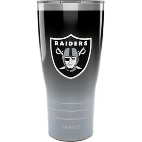 كوب Tervis NFL Las Vegas Raiders-Ombre معزول، 30oz، من الفولاذ المقاوم للصدأ
