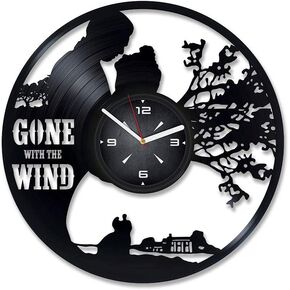 Lost with The Wind Book Vinyl Record Wall Clock. Decor for Bedroom, Living Room, Kids Room. Gift for Boys or Girls. Christmas, Birthday, Holiday, Housewarming Present. in Kuwait