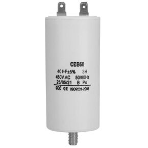 CBB60 450V 40uf Water Pump Capacitor Pump Control Box Motor Start Capacitor for Running AC Single Phase Motor, Washing Machine 50Hz/60Hz, Pumps, Refrigerators, etc.