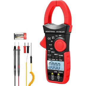 AP-570S-APP Bluetooth Clamp Meter 1000A AC DC Amp Meter 6000 Counts Auto-ranging Clamp Meter for Amp, Volt, Ohm, Resistance, Capacitance, Continuity, Temperature Clamp-on Meter