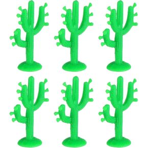 PartyKindom 50pcs 5CM Artificial Mini Succulent Cactus Miniatures Plastic Ornaments Decor for Banquet Celebration Favors
