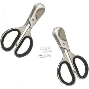 Small pill and large pill cutting scissors, thick pill cutting scissors, stainless steel blade, tablet cutting scissors, free cutting, professional tablet cutter scissors