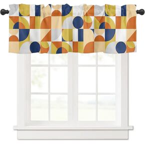 Valances for Windows, Bohemia Rod Pocket Kitchen Curtains Valances 42x12inch Short Window Curtains for Kitchen/Bathroom, Small Window Treatment Valances, Tropical Jungle Animal Skin Texture Boho