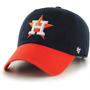 47 MLB Two Tone MVP Adjustable Hat, Adult One Size Fits All (Houston Astros)
