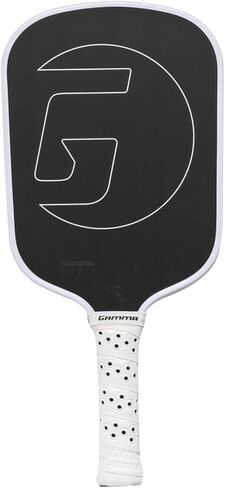 GAMMA Obsidian Carbon Fiber Pickleball Paddle, 10mm, 13mm, and 16mm Core Options, Comfortable Molded Foam Handle, and Customizable Handle Weight System in Saudi Arabia
