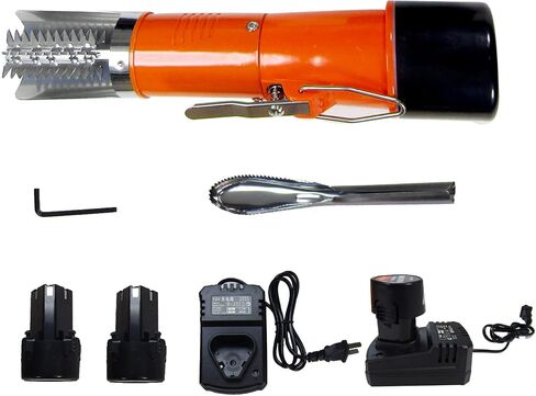 Powerful Electric Fish Scraper Cordless Fish Scaler Cleaner Automatic Fish Scale Remover with a Manual Scaler (2 Batteries) in Saudi Arabia