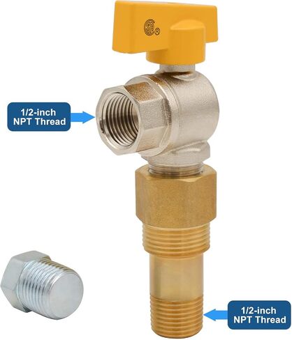 HYDRO MASTER Gas Outlet Box，1/2" NPT, Gas supply box，White (1/2-Inch) in Saudi Arabia