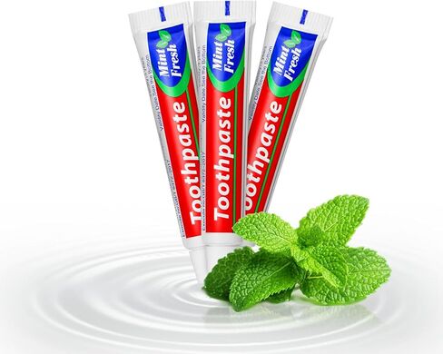 30 Tubes Bulk Travel Size Toothpaste,Extra Small 0.35oz Small Toothpaste Travel Size Bulk 0.8x3.5 inches Peppermint Mini Disposable Toothpaste for Hotel,Guests,Homeless,Charity in Saudi Arabia