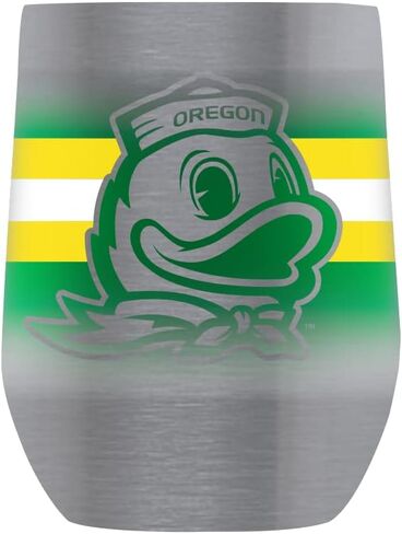 Gametime Sidekicks Oregon 12oz من الفولاذ المقاوم للصدأ - مرخص رسميًا، 18/8 من الفولاذ المقاوم للصدأ، جدار مزدوج، معزول بالفراغ، شعارات مطبوعة بالأشعة فوق البنفسجية LED، بدون عرق، يبقى ساخنًا/باردًا - 360 لفًا in Saudi Arabia