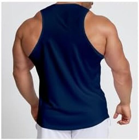 Athletic Tank Tops for Men Slim Fit Quick Dry Runnning Top Workout Gym Muscle Tanks in Saudi Arabia