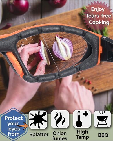 Onion Goggles - Kitchen Grilling Glasses for Chopping, Cutting & Cooking, Anti Fog Anti Scratch in Kuwait