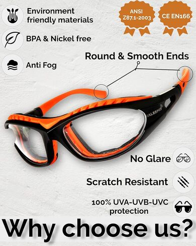 Onion Goggles - Kitchen Grilling Glasses for Chopping, Cutting & Cooking, Anti Fog Anti Scratch in Kuwait