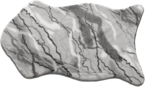 Cute Cow Bathroom Rug, 24''×47'' Animal Skin Soft and Thick Bath Mat, Faux Funny Rabbit Fur Area Rug, Non-Slip Bathroom Decor, Absorbent Flocked Carpet for Living Room Bathtub (Coffee) in Saudi Arabia