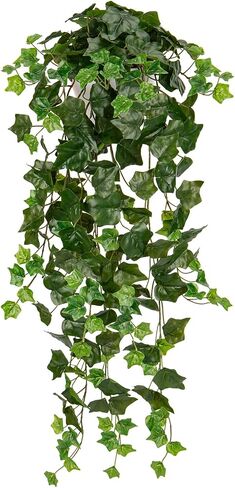Briful Fake Hanging Plant Greenery Real Touch Sage Ivy Vine Hanging Bush Plants Artificial Plants in Half White Pot for Home Wall Decor Wedding Farmhouse Decoration in Saudi Arabia