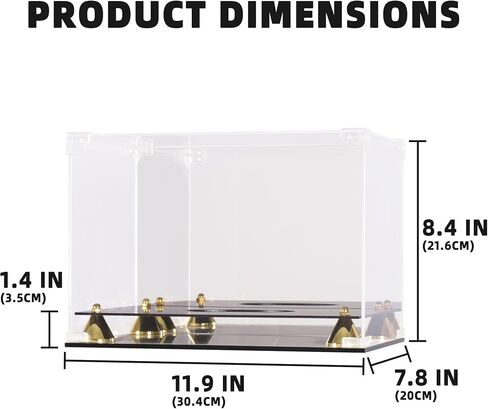 DisplayGifts UV Protection Football Display Case Holder Stand with Mirrored Backing in Saudi Arabia