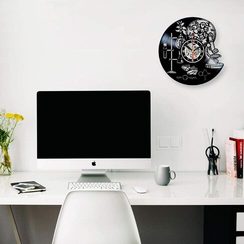 Science Clock Vinyl Record - Chemistry Decor - Chemical Wall Art - Biology Gifts in Saudi Arabia