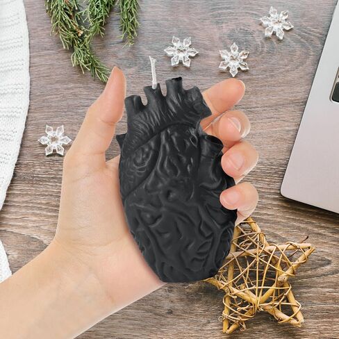 Zainpe Anatomical Heart Shaped Candle Gift Pine Fragrance Natural Soy Wax Handmade Aromatherapy Candle Home Aesthetic Decor Desk Decoration for House Bedroom Party Supplies Rose Pink 2.4 x 4.1 in in Saudi Arabia