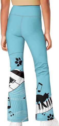 Yewattles فتاة Bootcut اليوغا طماق البطن التحكم عالية الخصر طماق مضيئة اليوغا السراويل Sweatpants لينة 5-14 سنة in Kuwait