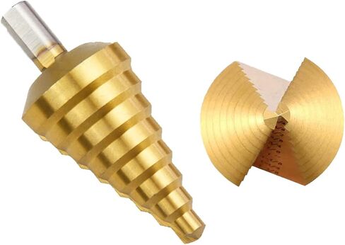 مجموعة لقم ثقب HSS مكونة من 6 قطع مع ثقب مركزي تلقائي، مجموعة لقم ثقب فولاذية عالية السرعة مطلية بالتيتانيوم مع علبة من الألومنيوم، مجموعة لقم متعددة الفتحات للبلاستيك والخشب والمعادن in Kuwait