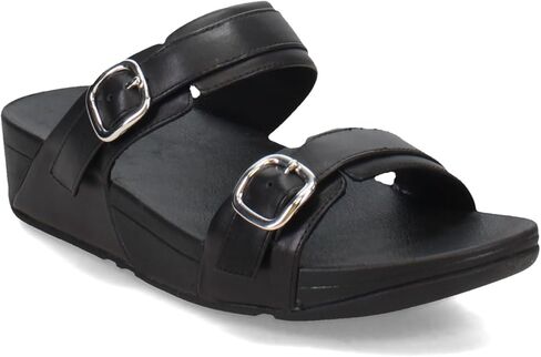 FitFlop Women's LULU Adjustable Leather Slides in Saudi Arabia