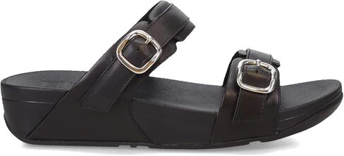 FitFlop Women's LULU Adjustable Leather Slides in Saudi Arabia