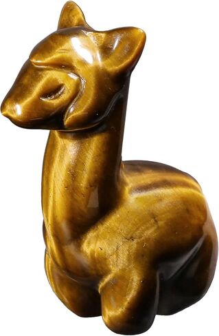 mookaitedecor Crystal Alpaca Statue Polished Pocket Stone Hand-Carved Animal Crystal Sculpture for Home Room Office Desk Decor, Amethyst in Saudi Arabia