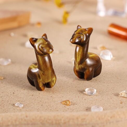 mookaitedecor Crystal Alpaca Statue Polished Pocket Stone Hand-Carved Animal Crystal Sculpture for Home Room Office Desk Decor, Amethyst in Saudi Arabia