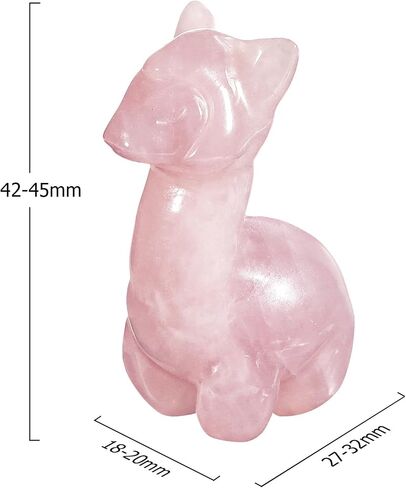 mookaitedecor Crystal Alpaca Statue Polished Pocket Stone Hand-Carved Animal Crystal Sculpture for Home Room Office Desk Decor, Amethyst in Saudi Arabia