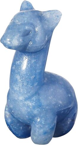 mookaitedecor Crystal Alpaca Statue Polished Pocket Stone Hand-Carved Animal Crystal Sculpture for Home Room Office Desk Decor, Amethyst in Saudi Arabia
