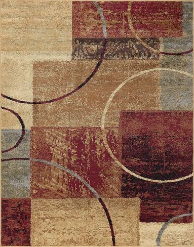 Tacoma Multi-Color 3 Piece Set Area Rug for Living Room Bedroom Dining Room Indoor Entryway Foye - Modern, Abstract Carpet in Saudi Arabia