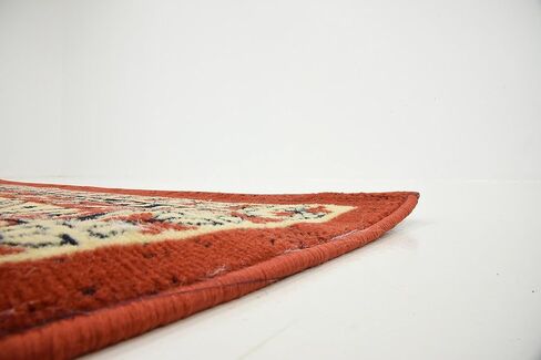 Unique Loom Taftan Collection Border Geometric Tribal Inspired Design Area Rug, 2 ft 2 in x 3 ft, Brown/Tan in Saudi Arabia