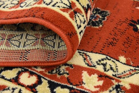 Unique Loom Taftan Collection Border Geometric Tribal Inspired Design Area Rug, 2 ft 2 in x 3 ft, Brown/Tan in Saudi Arabia
