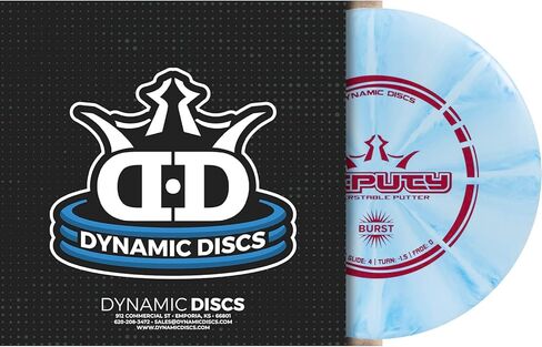 مضرب الجولف من Dynamic Discs Prime Burst Vice Disc، معتمد من PDGA، مضرب الجولف الفريسبي للرجال والنساء، 170 جم بالإضافة إلى مضرب قابل للضبط، سهل الرمي، سيختلف لون الختم ونمط الاندفاع in Kuwait