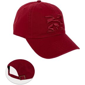 Desert Cactus Morehouse College Baseball Hat Maroon Tigers Brimmed Embroirderd Cap Adjustable Cloth Strap Adult (Style A)