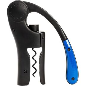 L'Atelier du Vin Oeno Motion Black & Wood Lever Corkscrew | Luxury Wine Bottle Opener Premium Gift Box Hand Made for Wine Tasting Accessories, Sommelier, Bartenders, Table Centerpiece Made In France