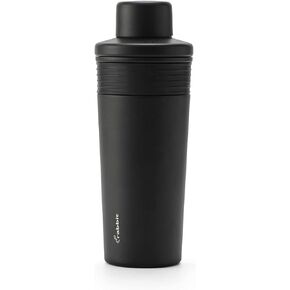 Rabbit Wine Cocktail Shaker, 18oz Double-Insulated Stainless Steel Cocktail Shaker with 1.5 oz Jigger Cap and Strainer