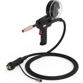 YESWELDER 150A Spool Gun LBT150, 10 FT Cable Fits YESWELDER MIG-250 PRO MIG-205DS YWM-211P,YWM-200 Mig Welder，European Connector Welder with 2-Pin Control Switch