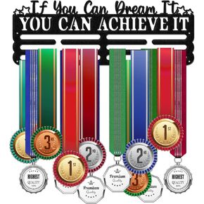 Kickboxing Medal Hanger Display, Kick Boxing Sturdy Race Medal Display Wall Mount Medals Award Sport Running Soccer Marathon Medal Holder Easy to Install, 15.75 x 6 Inch