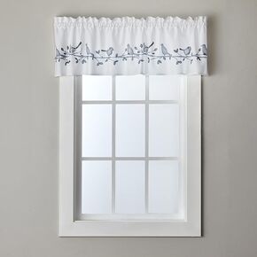 SKL Home by Saturday Knight Ltd. Aviary Curtain Tier Pair, 54 Inches x 24 Inches, Pastels