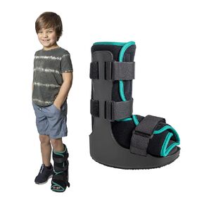 Brace Direct Children’s Pediatric Walker Fracture Boot for Kids Broken Toe or Foot, Left or Right Foot, Lightweight Padded Support Cam Boot for Foot Injury